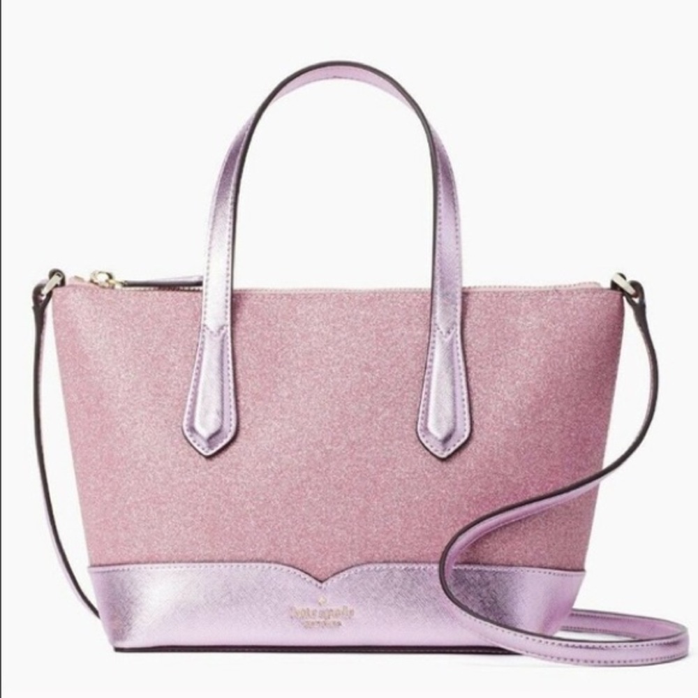 Kate Spade Lola Glitter Satchel Crossbody Purse